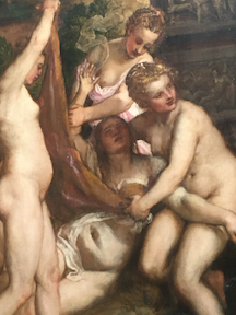 Diana and Callisto painting by Titian